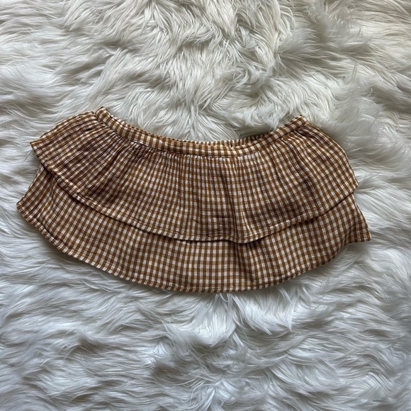 KIMCHI BLUE: RUFFLE TUBE TOP- SIZE S - Picture 2 of 6